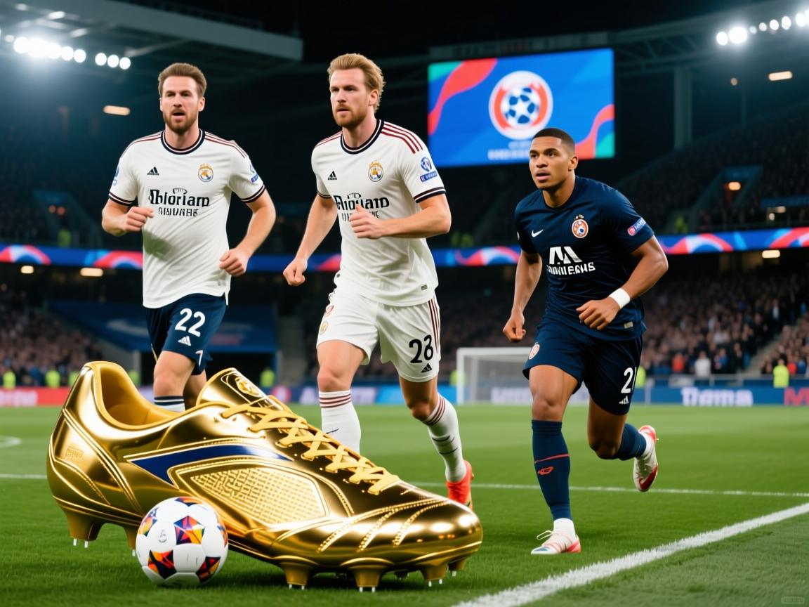 2026欧洲金靴排名：凯恩&amp;amp;哈兰德2分优势领跑姆巴佩紧随其后